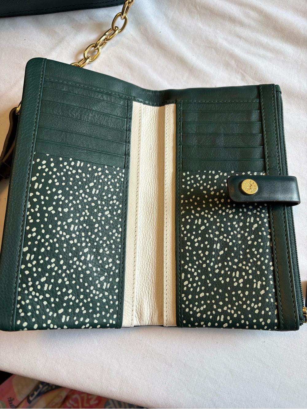 Radley London Dark Green Leather Purse with Matching Wallet - Picture 3 of 12